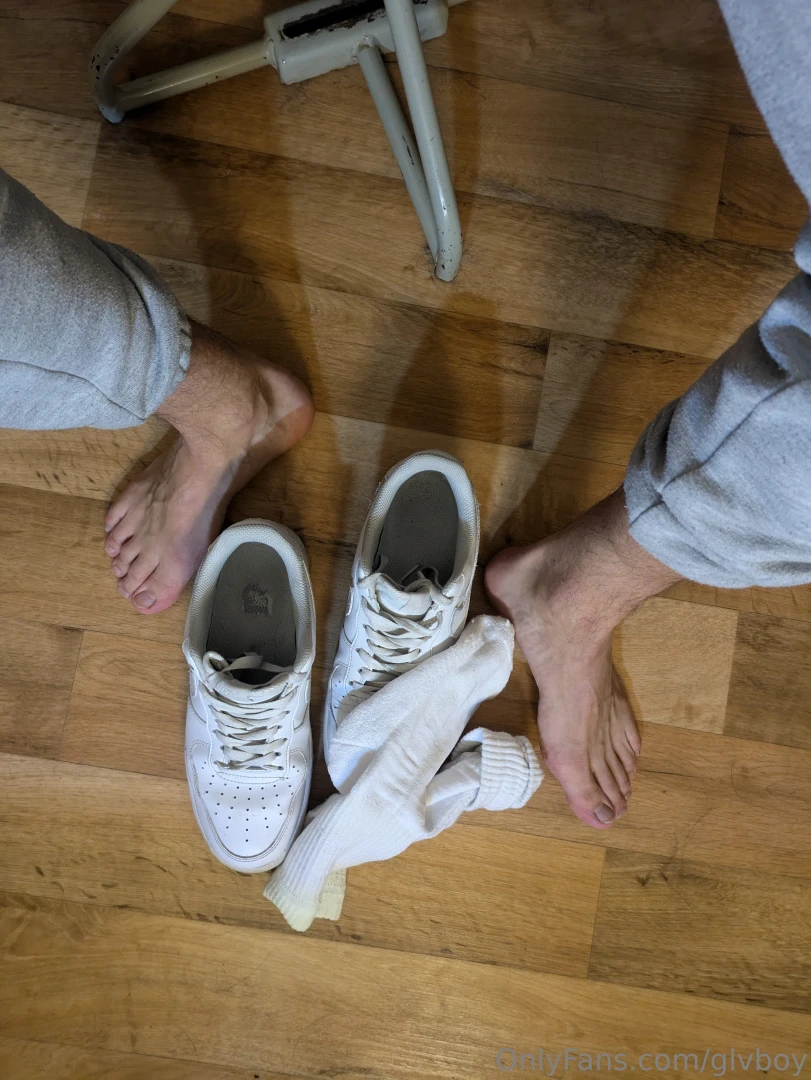 White socks white af1 white underwear and white latex gloves part 19 