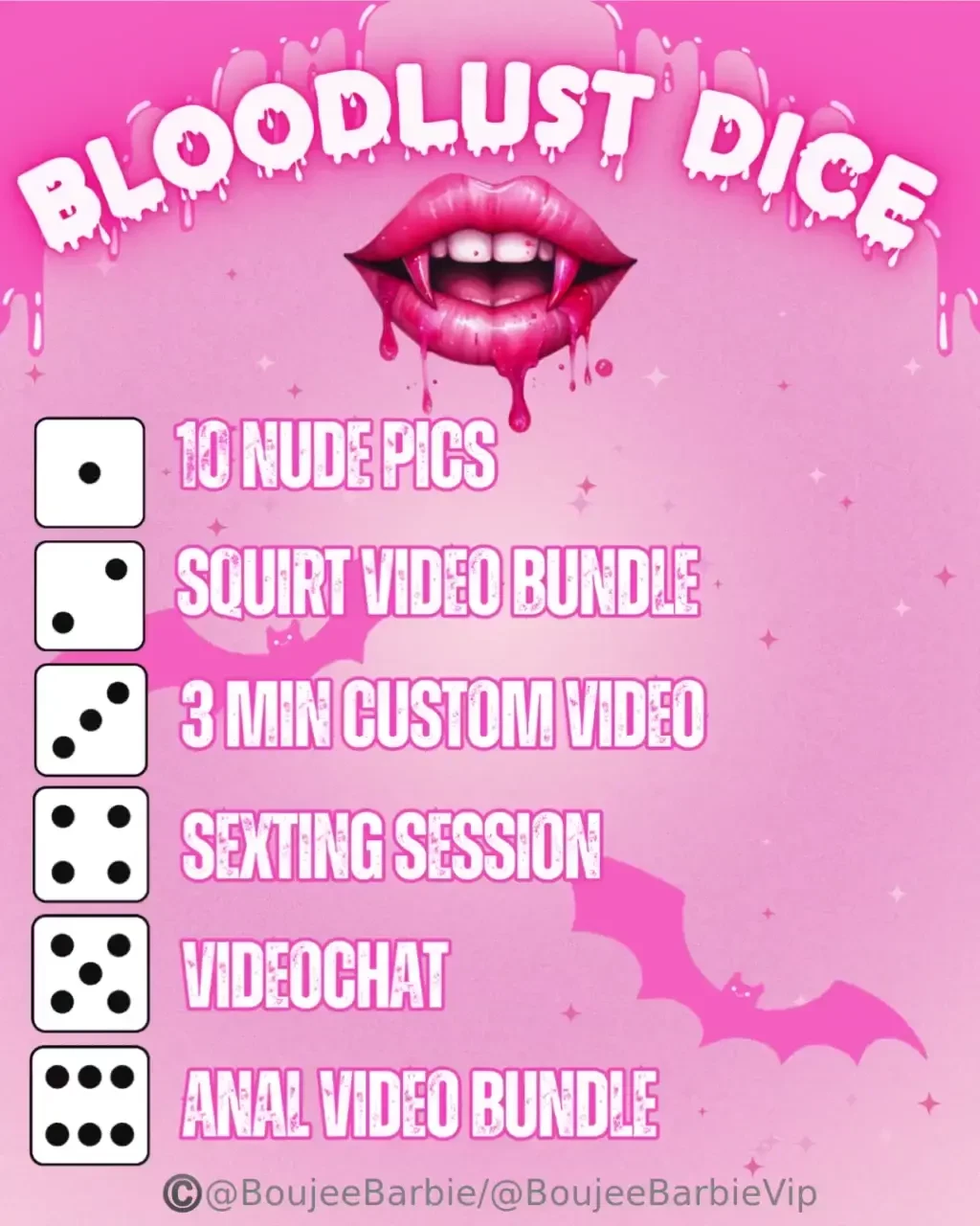 Bloodlust dice 5 1 dice 10 for 2 
