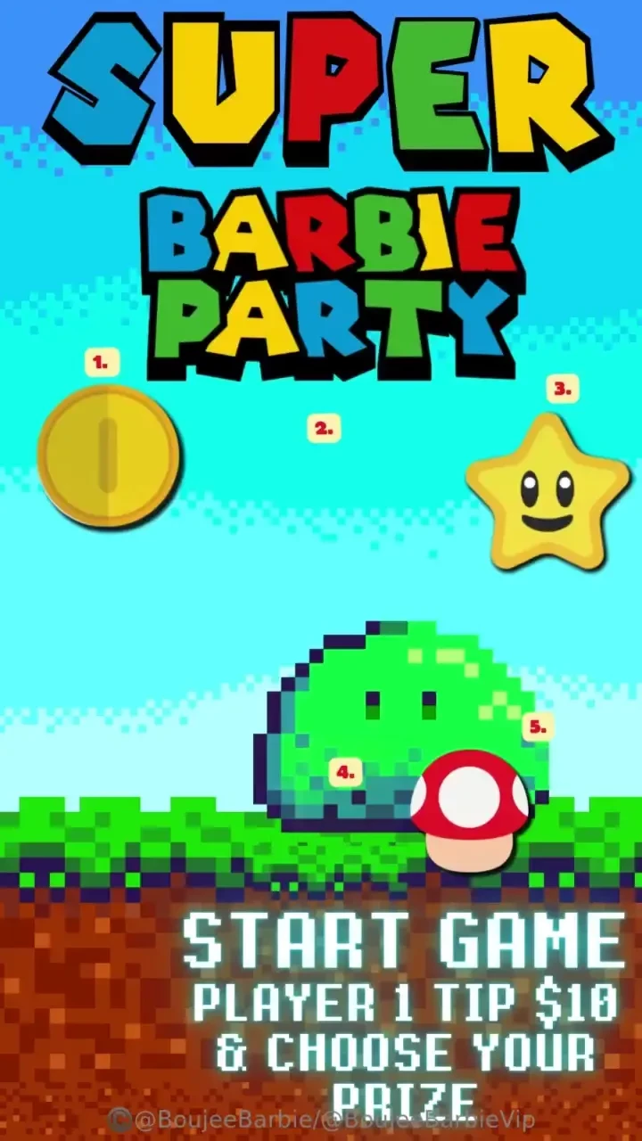 Super barbie party tip 10 and pick your powerup 