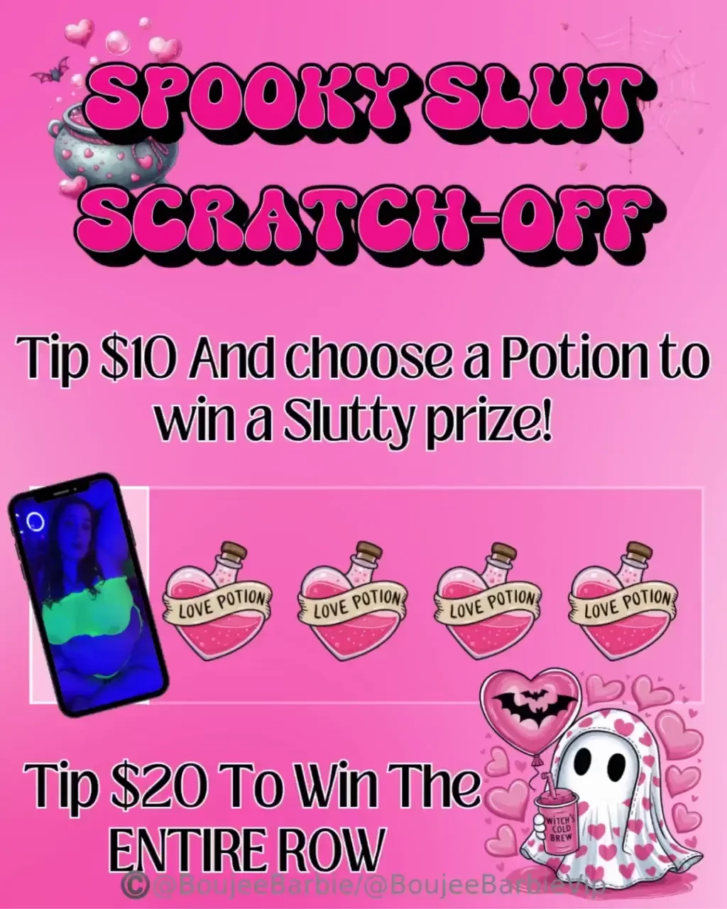 Spooky slut scratch off tip 10 amp let s play 20 automatically win the 