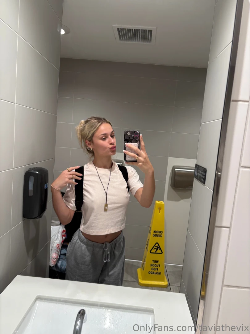 I love taking risky photos in public bathrooms hahahaha 