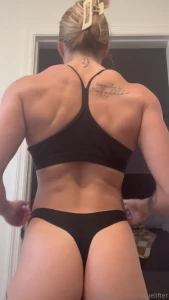 Post gym session all nice and sweaty