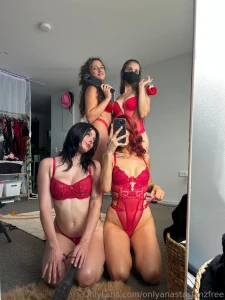 4 cheeky girls dressed in red we have been so naughty lately i can t part 1