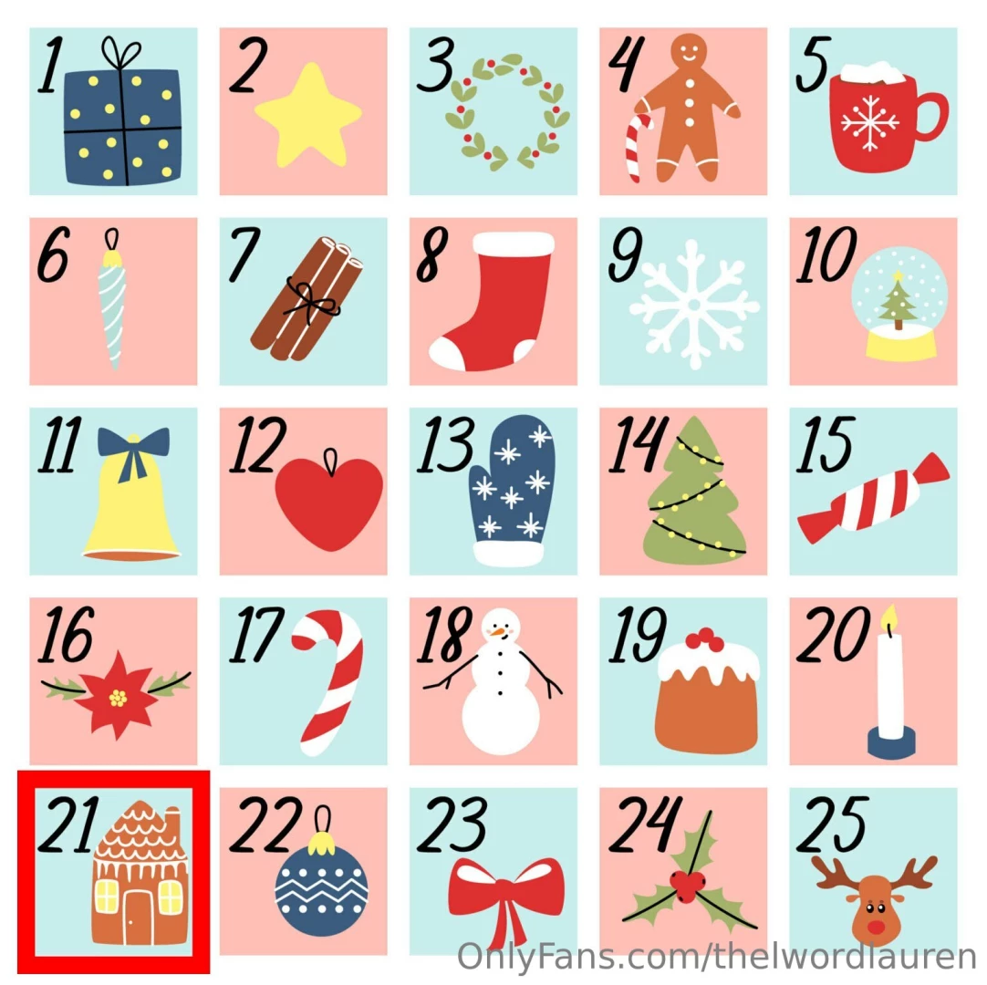 thelwordlauren - Day 21 brings you a sweet treat like a gingerbread house though you part 11 