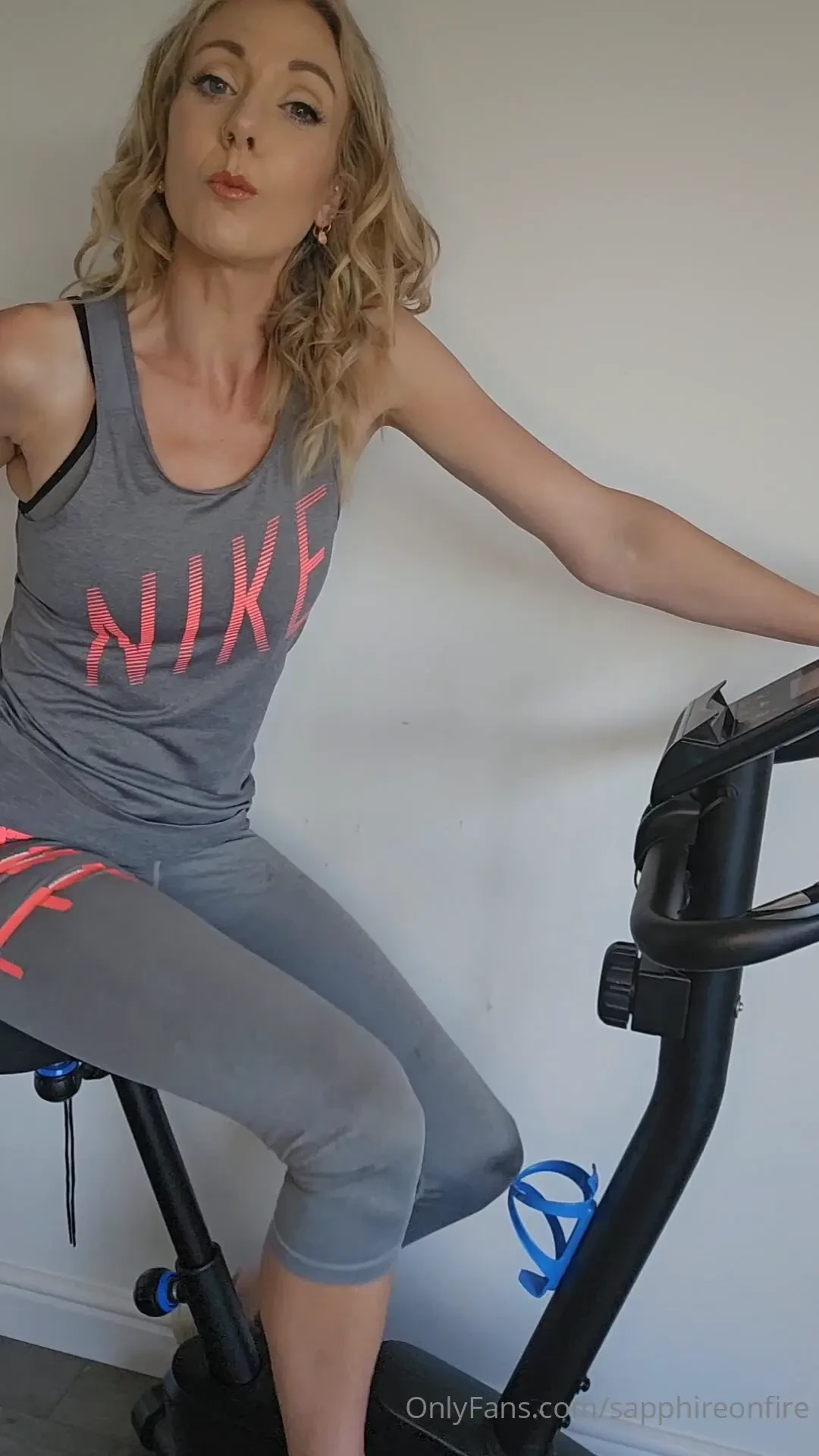 19 minutes of joi improve your stamina with me on my exercise bike as 