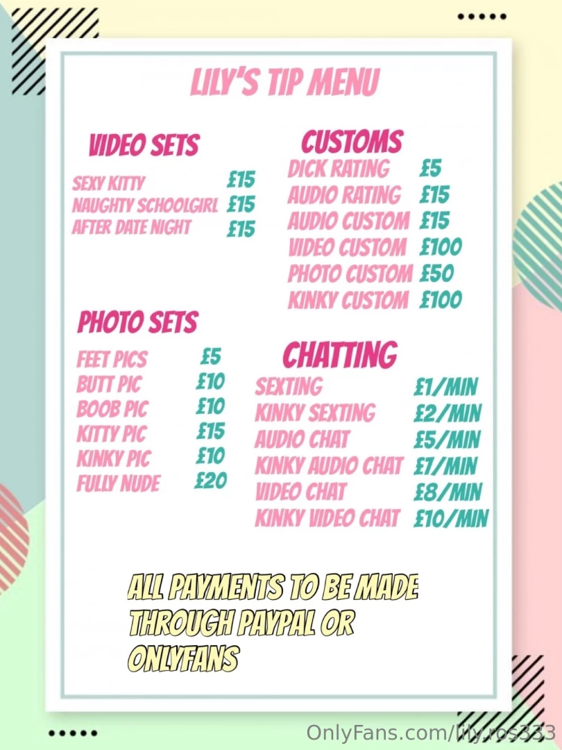 My 2025 menu p s adding a tip to a message makes you stick out meaning 