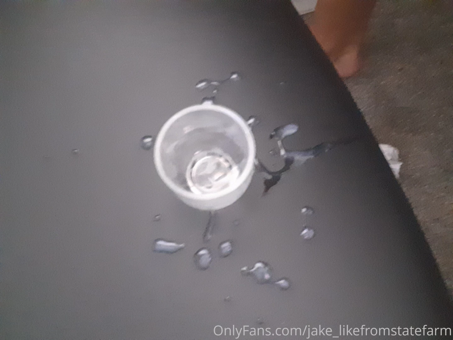 I completely missed my shot glass 