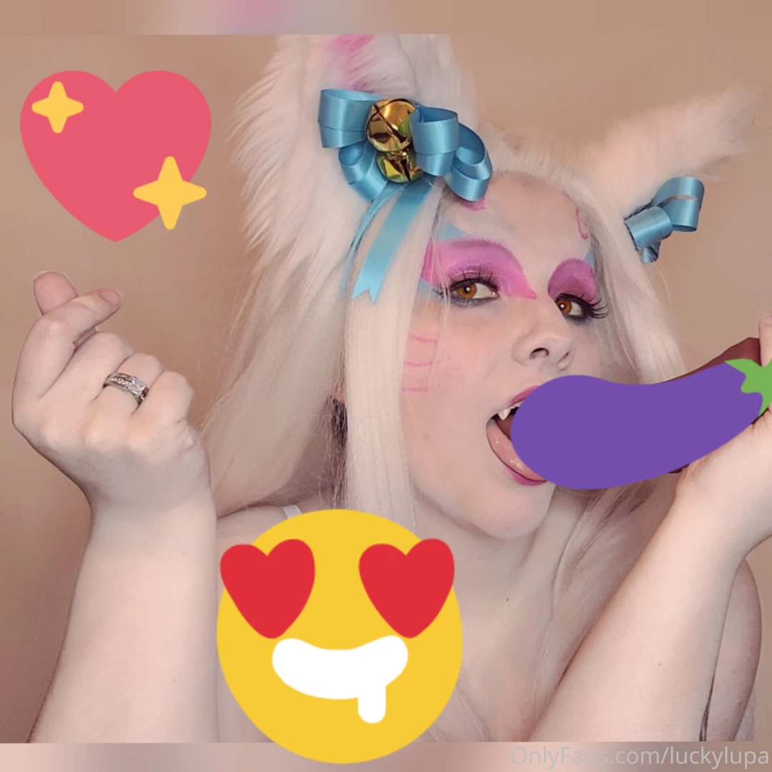 Ahri s practicing her ahegao face are two monster dicks too much for 