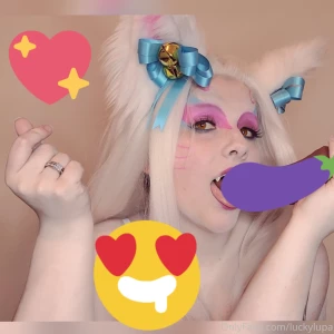 Ahri s practicing her ahegao face are two monster dicks too much for