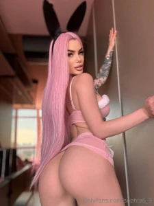 Fluffy tail ears on top of his head ready to play with the cutest