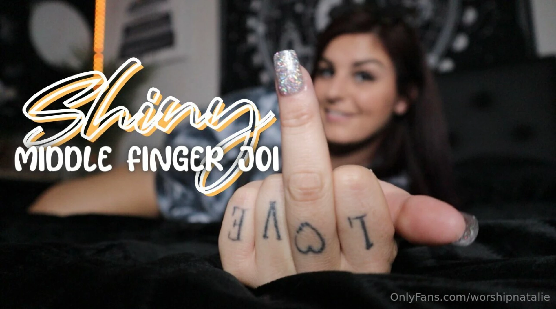 Shiny middle finger joi this is it all you get and it s already 