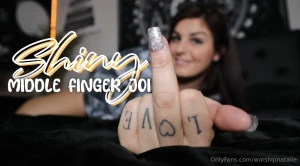 Shiny middle finger joi this is it all you get and it s already