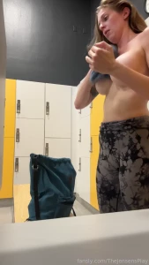 Hidden camera fantasy sweaty mom changes after a hard workout fyp