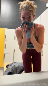 I was so sweaty after my shoulder workout and sauna session i like to