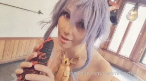 Ganyu s first blowjob in all her years of service ganyu has never