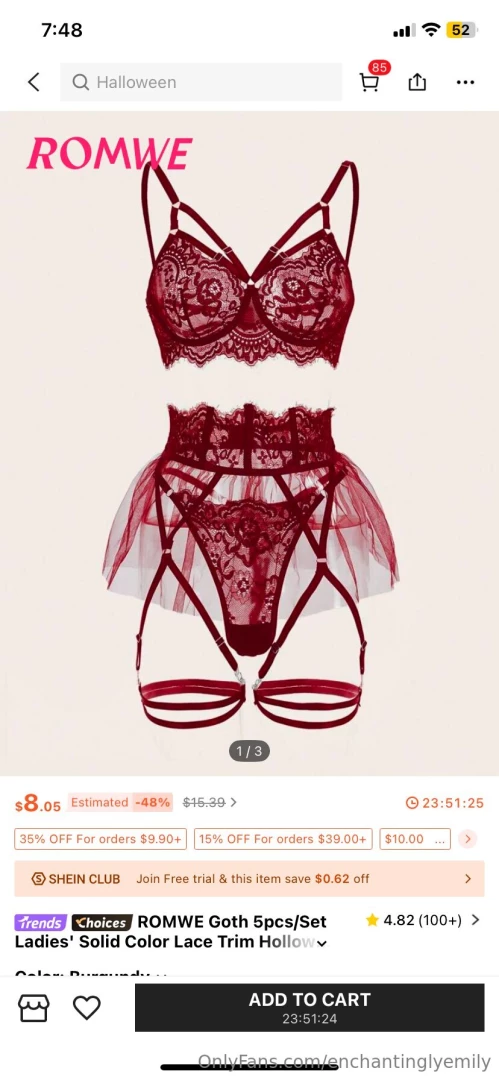 Okay my loves i need some help choosing some new lingerie for my part 5 