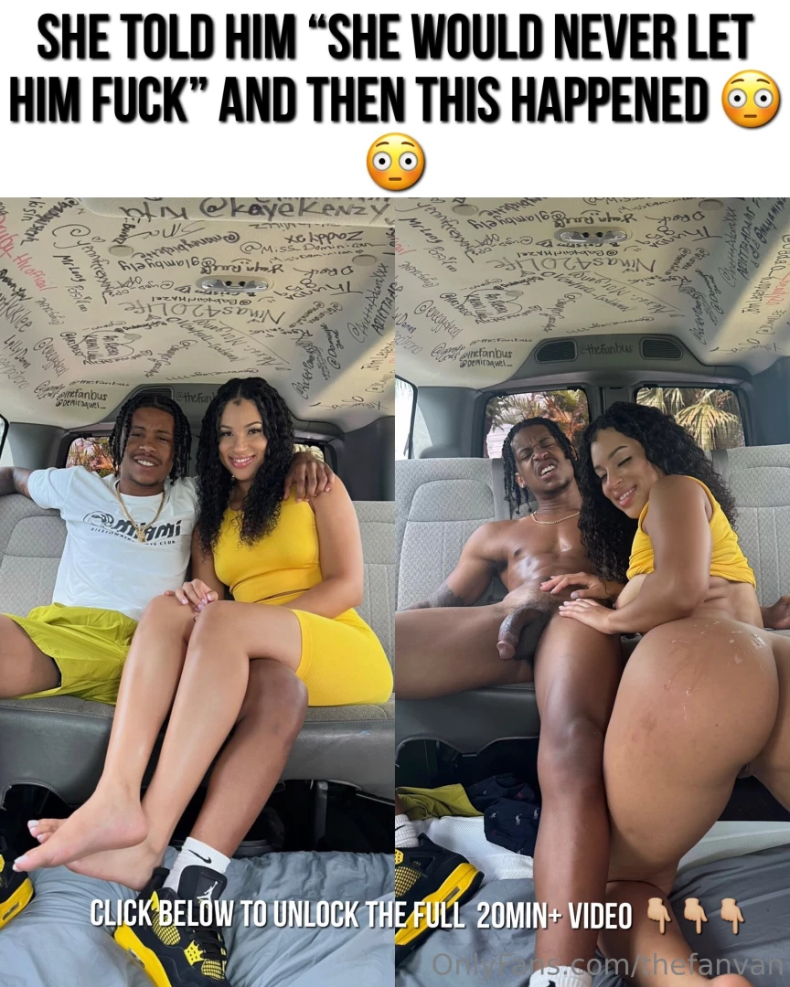 With the help of the fanvan our boy lil d was able to fuck this fine 