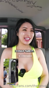 Petite asian suki goes viral on fanbus for leaving her boyfriend for