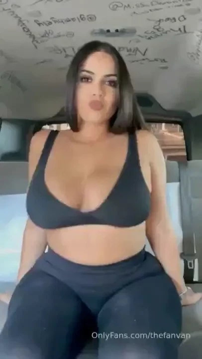 Rebecca j cums all over the fanvan seats for the first time click part 1 