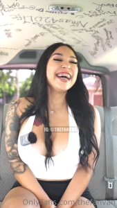 thefanvan - Latina mami krystyy takes over the bus for her first time amp had a part 2 