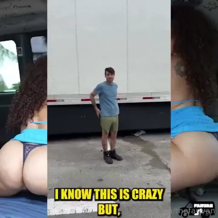 Curly hair baddie willow picks up a lucky driver in thefanvan and lets part 1 