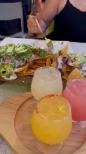 Sandra amp i are having some margs amp nachos who s getting the next