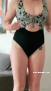 Channeling my inner mermaid trying on different bikinis for an