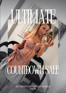 This is the ultimate countdown sale you asked i delivered for this