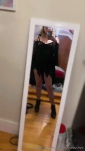 Ootd- my nips poke through the top of this dress since it s completely