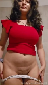 Messy hair last night but i think i liked this outfit red panties