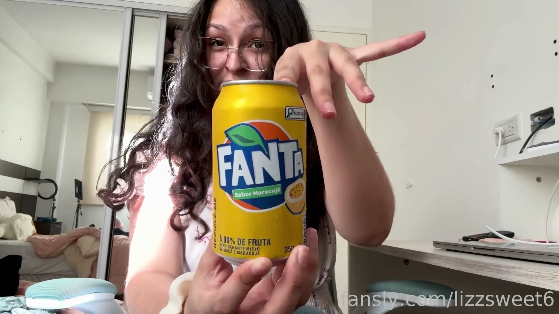 I bought this new brazilian passion fruit fanta and i needed to drink 