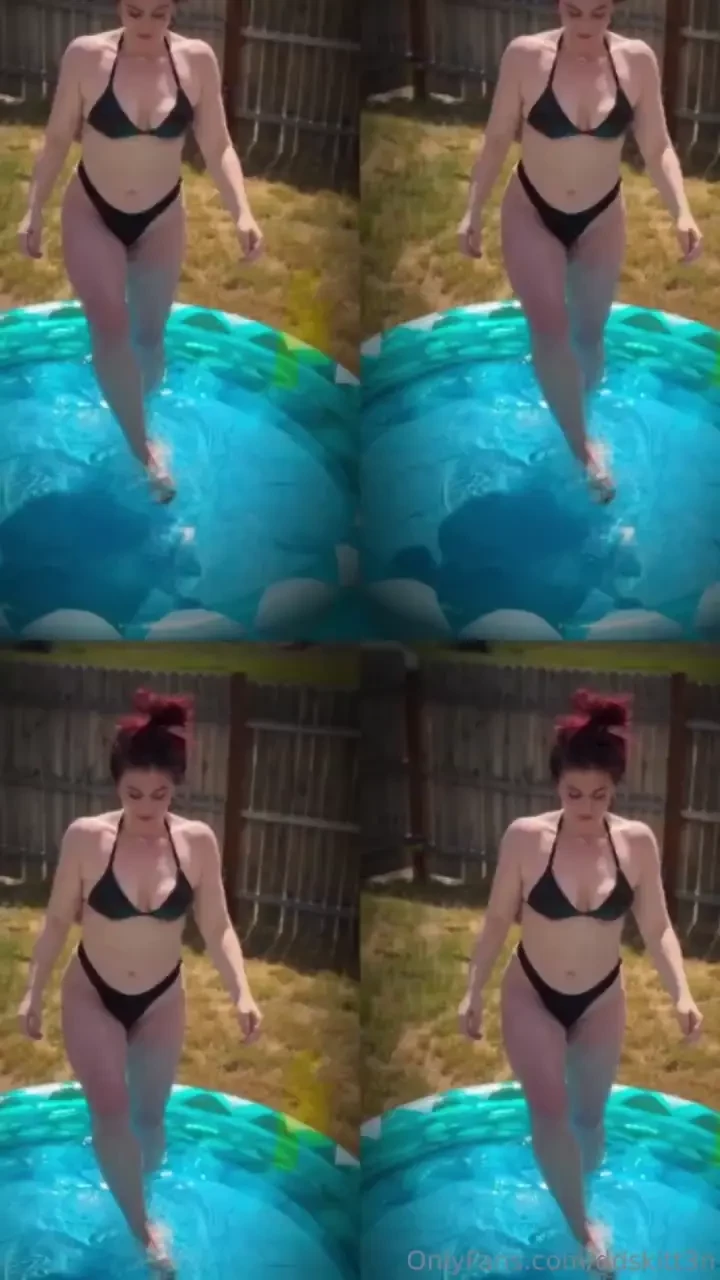 Summer fun in bikini in a pool what could be better the top off part 2 