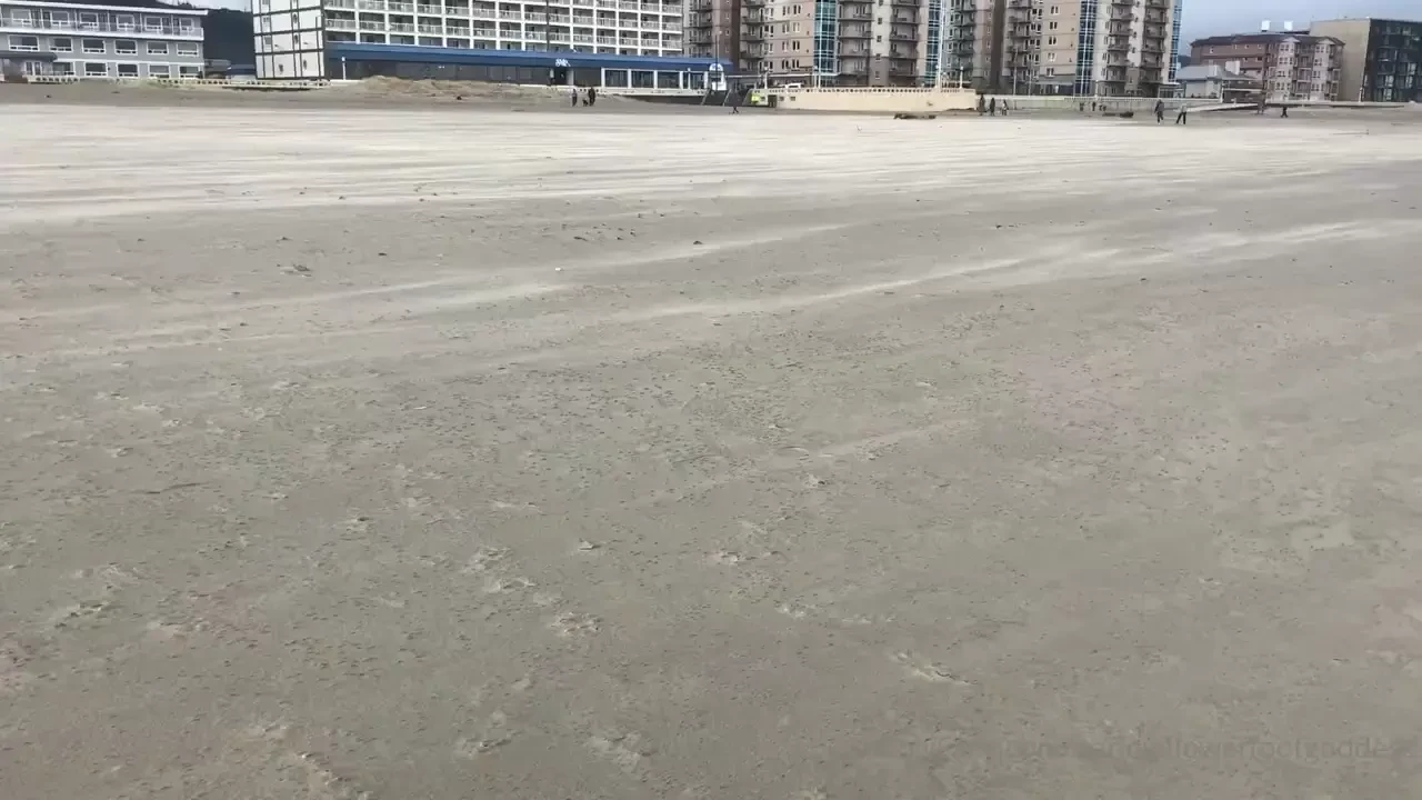 Look at the sand blowing 