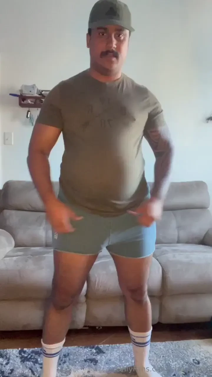 Pov your ex jock trucker neighbor attempts a work out at home after 