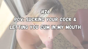 Pov i m sucking your cock so you can fill my mouth up with cum watch