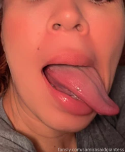 My tongue tongue uvula longtongue uvulatouching vore fetish mouth part 1