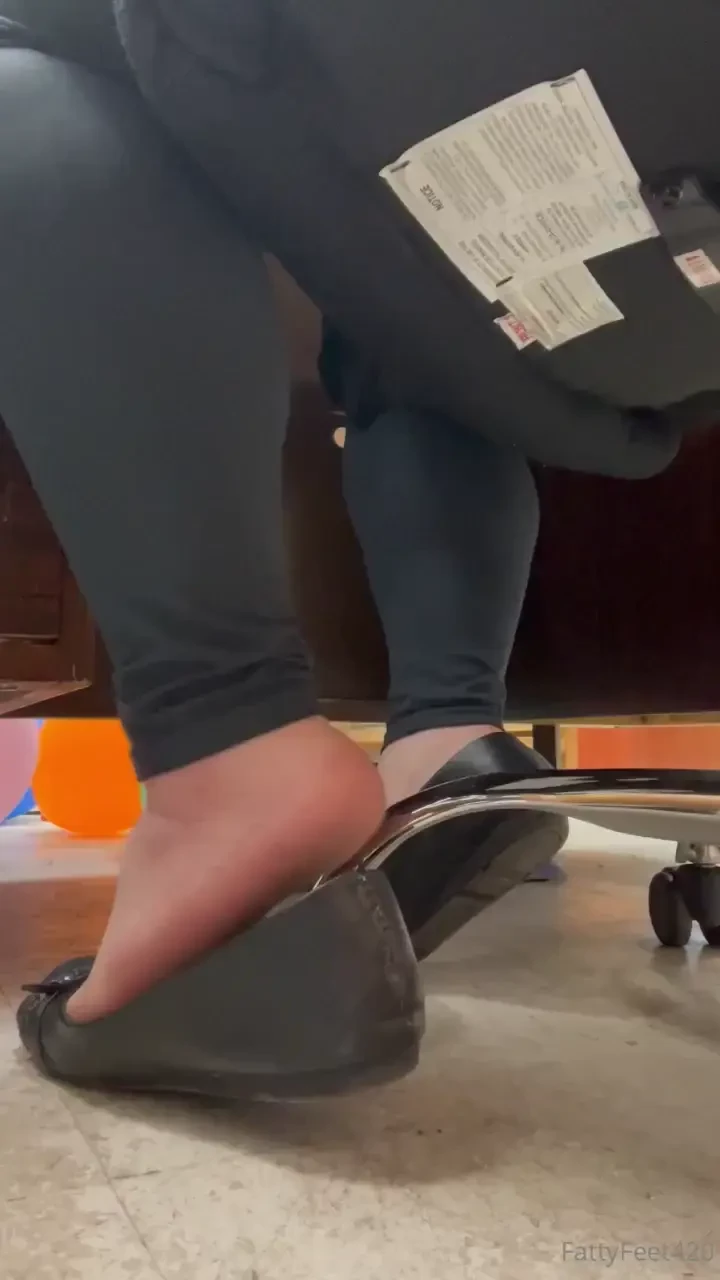 Funky flats from the back at work if only you could feel how moist 