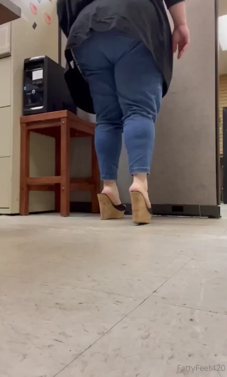 Walking in wedges - always a fave 