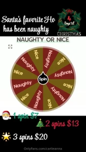 Spin and win content from santa s favorite ho