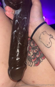 Bbc dildo fuck photo set there s a photo of my cum dripping out all