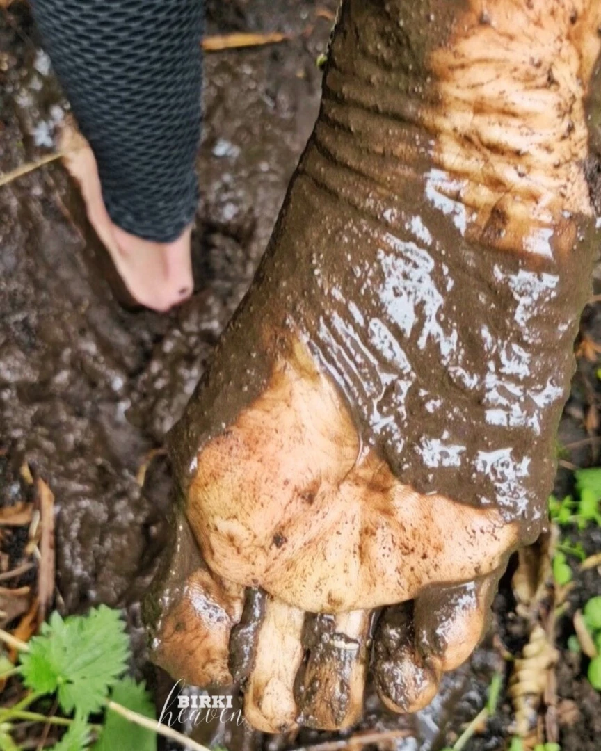 I call it grounding or mud cure for the feet it was actually a 