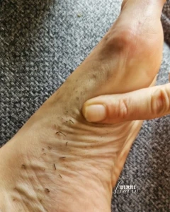 I uploaded a video of my extremely dirty feet yesterday a mixture of part 2