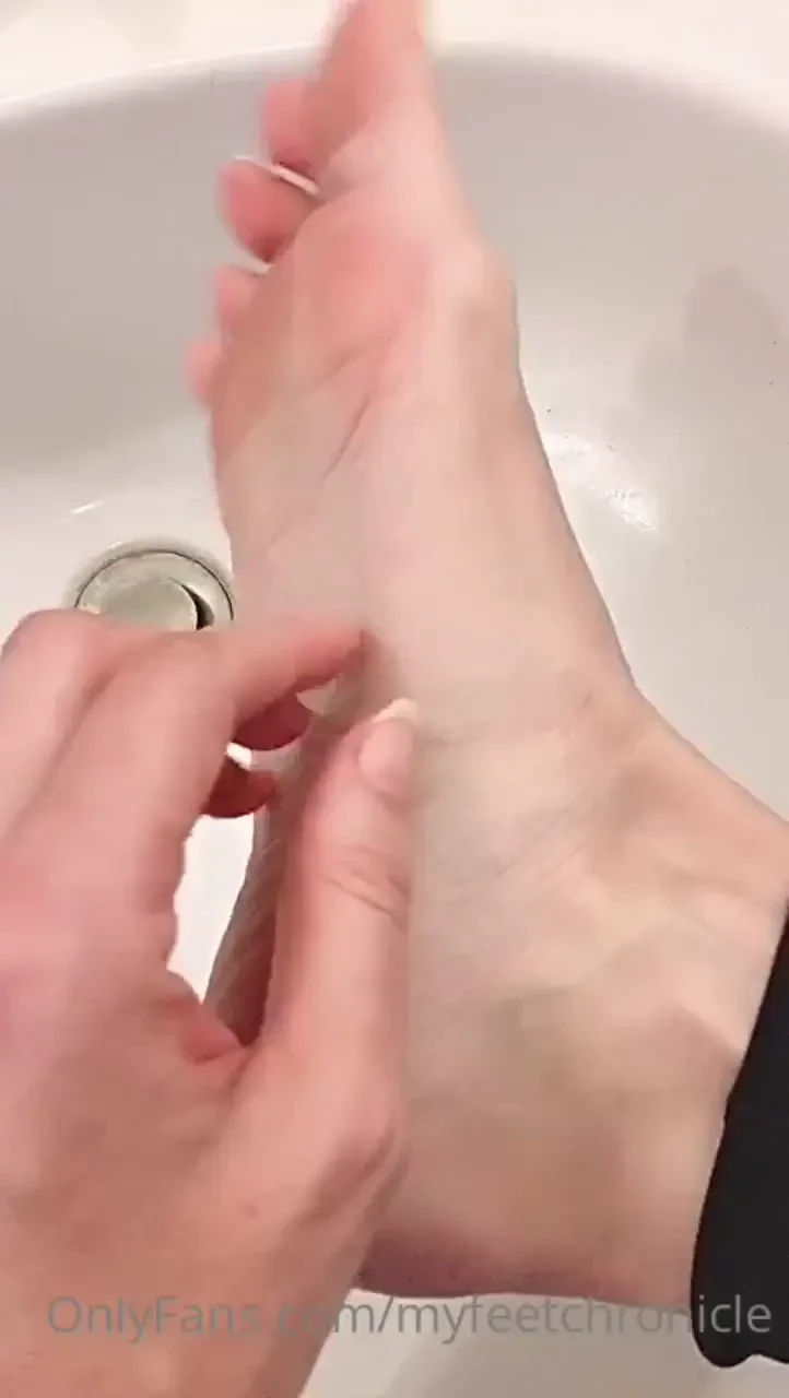 Taking care of my feet for you have a nice sunday honey 