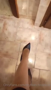 Sometimes it is so hard being a flight attendant and my poor feet they