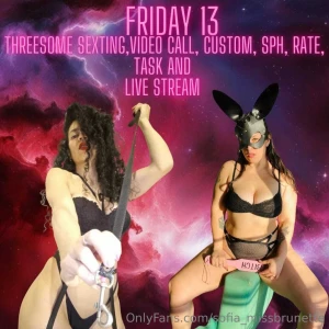 Friday is the day to fulfill your fetishes and fantasies with us we