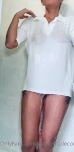 A cold shower could you tell