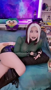 Rogue in mind-fucking bang-bang sesh with gambit anal squat fuck