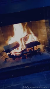 Started a fire because its so cold i need someone to snuggle with me