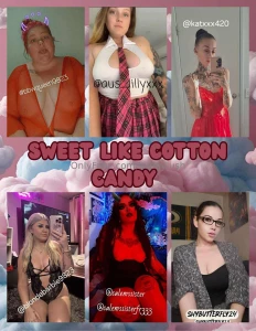We re waiting to melt in your mouth like cotton candy top free fat