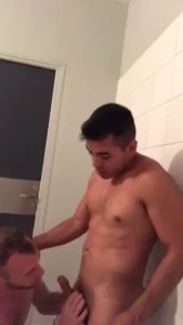 We come back to the gym and we are horny